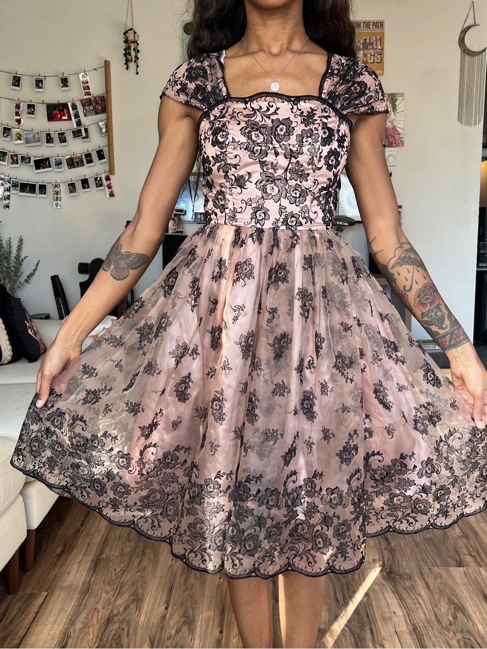 “Early 2000s” H&M Goth Tea Dress